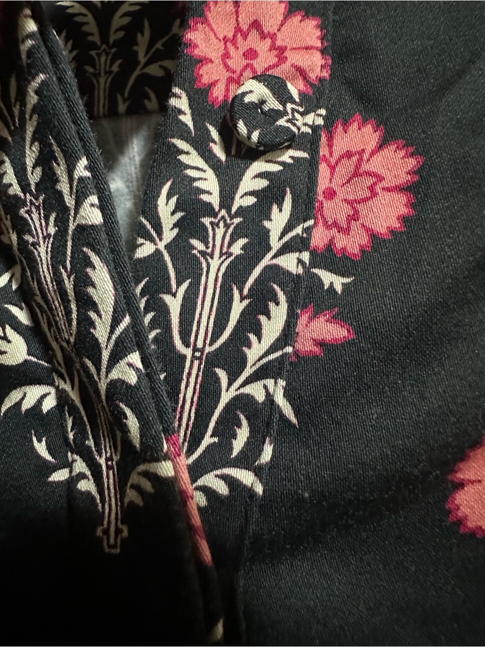 Tuckernuck Black Mini Dress with Pink and white Floral Print size M - Picture 6 of 11
